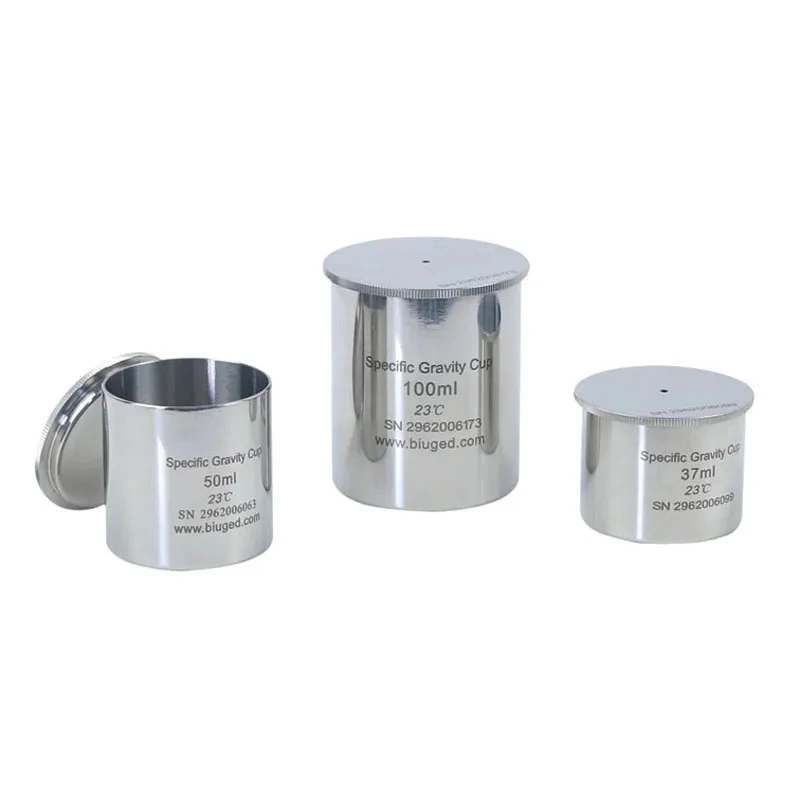 BIUGED Paslanmaz Çelik Metal Piknometre 100cc/ml