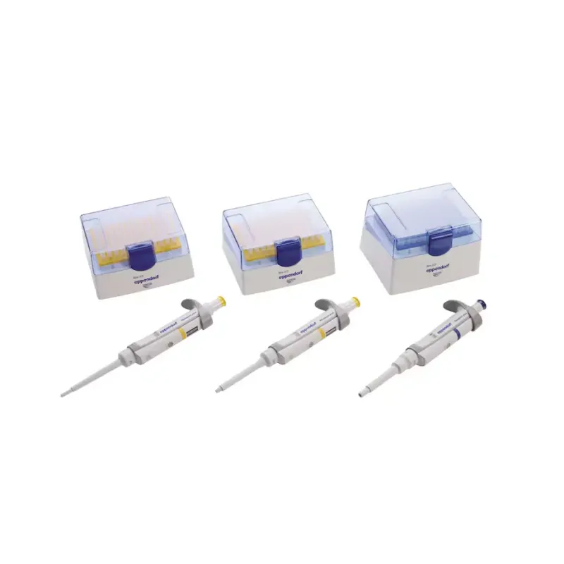 EPPENDORF Research Plus Option 2 Set Ayarlanabilir Otomatik Pipet Seti 2–20 µL, 20–200 µL, 100–1000 µL Pipetler