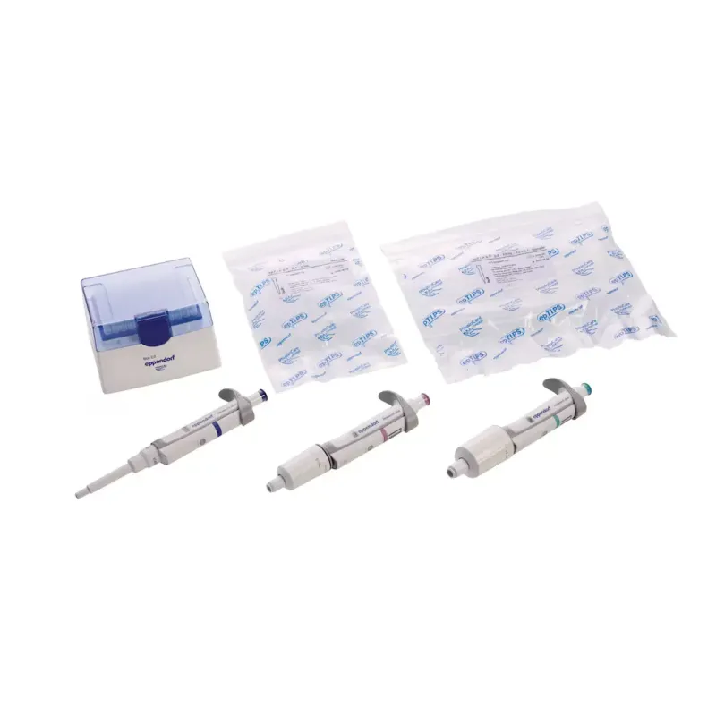 EPPENDORF Research Plus Option 3 Set Ayarlanabilir Otomatik Pipet Seti 100–1000 µL, 0,5–5 mL, 1–10 mL Pipetler