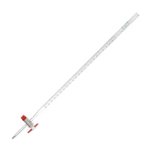 GLASSCO A Kalite PTFE Musluklu Şelbahlı Cam Büret 50 mL