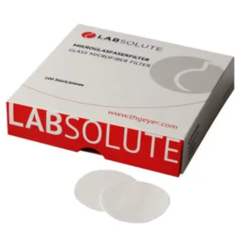 LABSOLUTE Cam Elyaf Filtre Kağıdı 25 mm 1,2 mikron 100 adet