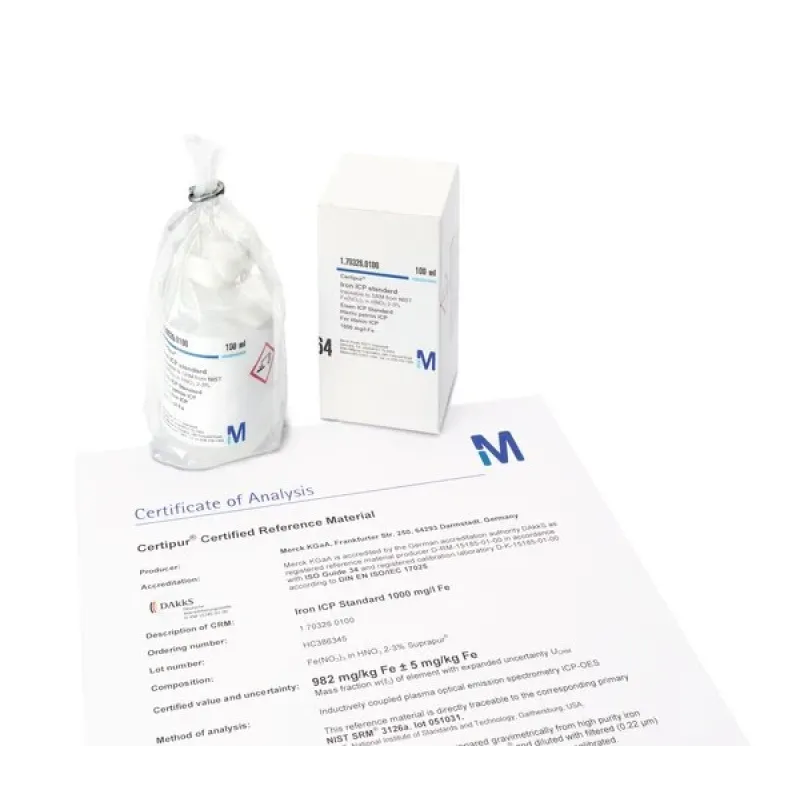 MERCK 170340 Phosphorus ICP Standard Traceable To Srm From Nist H3Po4 in H2O 1000 Mg/L P Certipur®