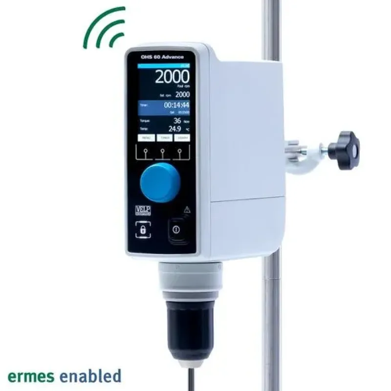 VELP OHS 60 Advance Dijital Mekanik Karıştırıcı 40 Litre 2000 rpm 50000 mPas
